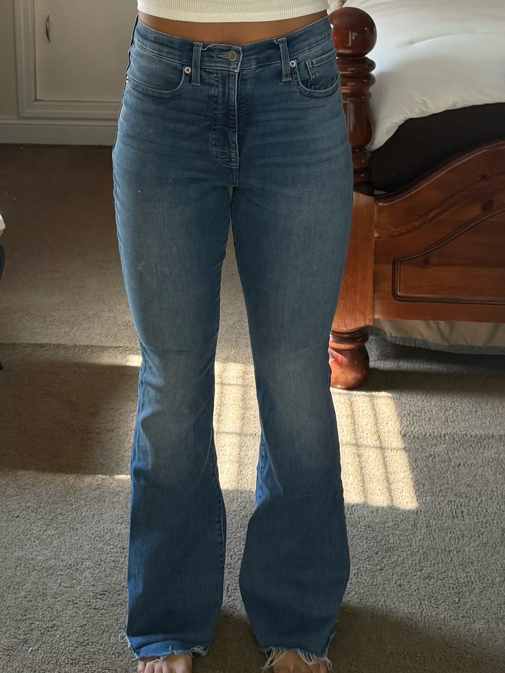 Lucky Brand high rise flare